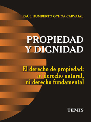 cover image of Propiedad y dignidad